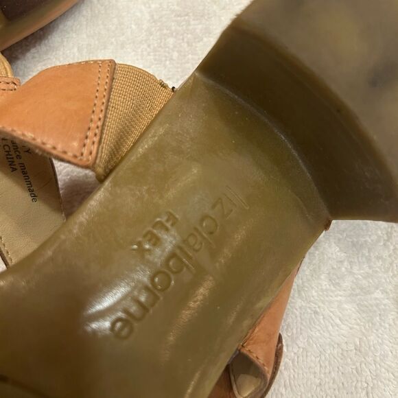 Liz Claiborne Tan Sandals Elegant Design - Picture 5 of 6
